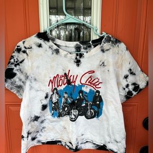 Cropped Motley Crue Rock Band Tee
